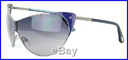 Tom Ford Vanda Cat Eye Sunglasses FT0364 89W Ruthenium / Indigo Msrp $460.00