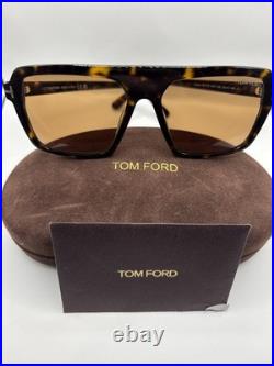 Tom Ford Vincent FT1176 52E Acetate Dark Havana Brown 56mm Sunglasses
