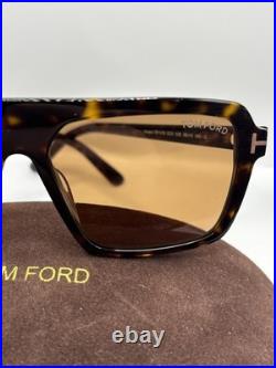 Tom Ford Vincent FT1176 52E Acetate Dark Havana Brown 56mm Sunglasses