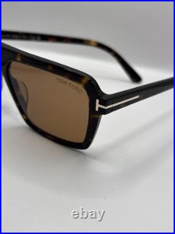Tom Ford Vincent FT1176 52E Acetate Dark Havana Brown 56mm Sunglasses
