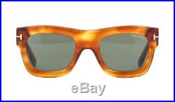 Tom Ford WAGNER-02 FT 0558 blonde havana/green (53N) Sunglasses
