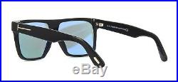 Tom Ford WHYAT FT 0709 Black/Blue Mirror (01X) Sunglasses