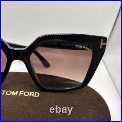 Tom Ford WINONA FT 1030 Shiny Black/Brown Shaded (01Z) Sunglasses