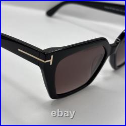 Tom Ford WINONA FT 1030 Shiny Black/Brown Shaded (01Z) Sunglasses