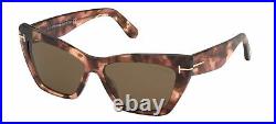 Tom Ford WYATT FT 0871 Spotted Havana/Roviex 56/15/140 women Sunglasses