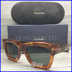 Tom Ford Wagner-02 TF558 558 Sunglasses Tortoise 53N Authentic 52mm
