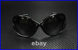 Tom Ford Whitney FT0009 01D Shiny Black Polarized Grey 64 mm Women's Sunglasses