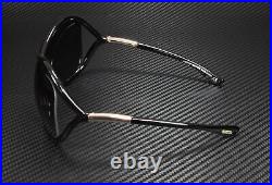 Tom Ford Whitney FT0009 01D Shiny Black Polarized Grey 64 mm Women's Sunglasses