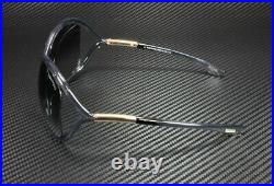 Tom Ford Whitney FT0009 0B5 Shiny Dark Grey Grad Smoke 64 mm Women's Sunglasses