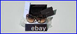 Tom Ford Whitney FT0009 TF9 692 Dark Brown Sunglasses Authentic withCase NEW