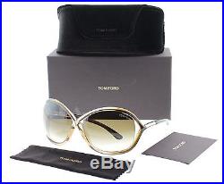 Tom Ford Whitney TF9 74F Brown Rose Women's Soft Square Oversize Sunglasses