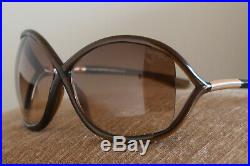 Tom Ford Whitney Tf9 Womens Oversized Sunglasses Brown & Gold Italian Classics