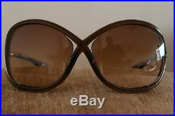 Tom Ford Whitney Tf9 Womens Oversized Sunglasses Brown & Gold Italian Classics