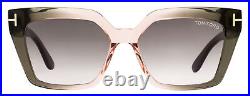 Tom Ford Winona Sunglasses TF1030 20G Gray-Rose 53mm FT1030