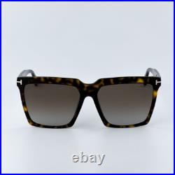 Tom Ford Women Sunglasses Havana Brown Grad Polar Square FT0764 52H BRAND NEW Tom Ford Women Sunglasses Havana Brown Grad Polar Square FT0764 52H BRAND NEW