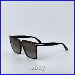 Tom Ford Women Sunglasses Havana Brown Grad Polar Square FT0764 52H BRAND NEW Tom Ford Women Sunglasses Havana Brown Grad Polar Square FT0764 52H BRAND NEW