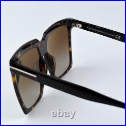 Tom Ford Women Sunglasses Havana Brown Grad Polar Square FT0764 52H BRAND NEW Tom Ford Women Sunglasses Havana Brown Grad Polar Square FT0764 52H BRAND NEW