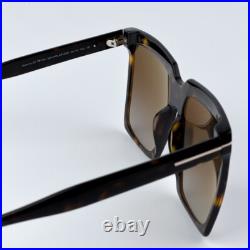 Tom Ford Women Sunglasses Havana Brown Grad Polar Square FT0764 52H BRAND NEW Tom Ford Women Sunglasses Havana Brown Grad Polar Square FT0764 52H BRAND NEW