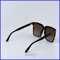 Tom Ford Women Sunglasses Havana Brown Grad Polar Square FT0764 52H BRAND NEW Tom Ford Women Sunglasses Havana Brown Grad Polar Square FT0764 52H BRAND NEW