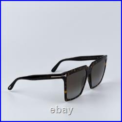 Tom Ford Women Sunglasses Havana Brown Grad Polar Square FT0764 52H BRAND NEW Tom Ford Women Sunglasses Havana Brown Grad Polar Square FT0764 52H BRAND NEW