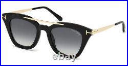 Tom Ford Women's FT0575-01B-49 Anna 49mm Shiny Black Sunglasses