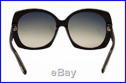 Tom Ford Women's Gabriella TF362 TF/362 01B Black Fashion Sunglasses 59mm