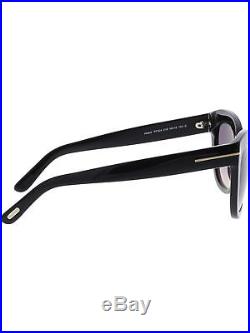 Tom Ford Women's Gradient Alistair FT0524-01B-56 Black Cat Eye Sunglasses