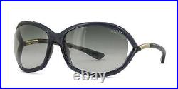Tom Ford Women's Jennifer Dark Blue Gray Smoke Lenses 61mm Sunglasses (NO CASE)