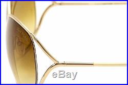 Tom Ford Women's Miranda TF130 TF/130 28F Rose Gold/Yellow Sunglasses 68mm