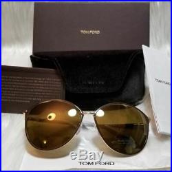 Tom Ford Women's Penelope Sunglasses Gold Mirror Lens TF032028G