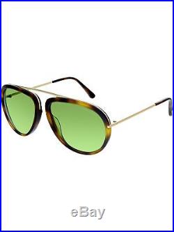 Tom Ford Women's Stacy FT0452-56N-57 Tortoiseshell Aviator Sunglasses