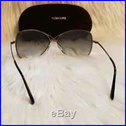 Tom Ford Women's Sunglasses Colette Gunmetal Frame Grey Gradient Butterfly TF02