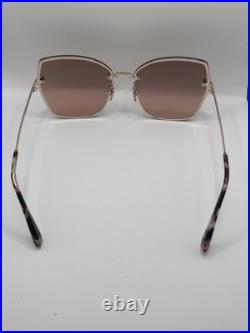 Tom Ford Women's Sunglasses Nickie Shiny Rose Gold Butterfly Frame FT1107 6228U