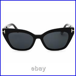 Tom Ford Women's Sunglasses Shiny Black Acetate Cat Eye Shape Frame FT1031 01A Tom Ford Women's Sunglasses Shiny Black Acetate Cat Eye Shape Frame FT1031 01A