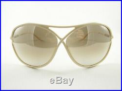 Tom Ford Women's Sunglasses TF184/S Vicky 25G Ivory Brown New Authentic