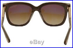 Tom Ford Women's Tracy TF436 436 56H Brown/Gold/Grey Polarized Sunglasses 53mm
