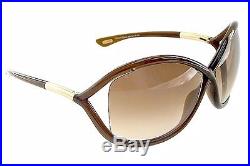 Tom Ford Women's Whitney TF9 TF/9 692 Dark Brown/Rose Gold Sunglasses 64mm