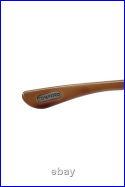 Tom Ford Womens Large Round Sunglasses Brown Gold Tone Plastic Tom Ford Womens Large Round Sunglasses Brown Gold Tone Plastic