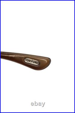 Tom Ford Womens Large Round Sunglasses Brown Gold Tone Plastic Tom Ford Womens Large Round Sunglasses Brown Gold Tone Plastic