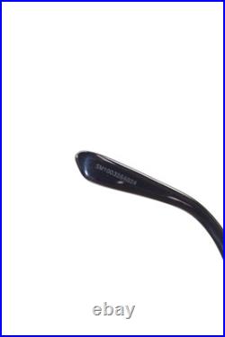 Tom Ford Womens TF 764 Sabrina Squared Sunglasses Black Plastic