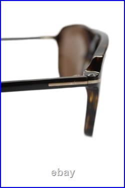 Tom Ford Womens Thin Frame Colored Lens Tortoishell Pattern Sunglasses Brown Tom Ford Womens Thin Frame Colored Lens Tortoishell Pattern Sunglasses Brown