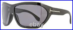 Tom Ford Wrap Sunglasses TF402 Sedgewick 01A Shiny Black FT0402