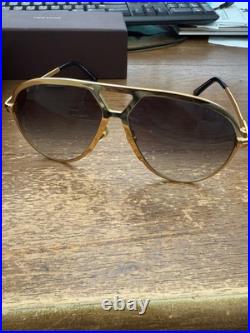 Tom Ford Xavier Sunglasses Aviator Like Alpina M1 GOLD Retail $600
