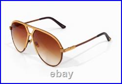 Tom Ford Xavier Sunglasses TF1060 Gold/Brown Gradient With Case New