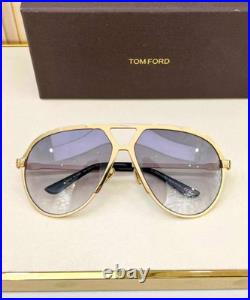 Tom Ford Xavier Sunglasses TF1060 Gold/Gray Gradient With Case New