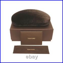 Tom Ford Xavier TF 1060 01F Shiny Black Brown Gradient Sunglasse 64-14-135 WCase