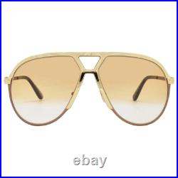 Tom Ford Xavier TF 1060 30F Shiny Gold/Brown Lenses Sunglasses New