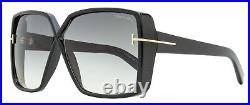 Tom Ford Yvonne Sunglasses TF1117 01B Black 63mm FT1117