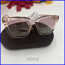 Tom ford Sari Sunglasses New With Tags Clear Pink Msrp 495$