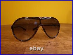 USED TOM FORD ACE TF 152 52K Havana Gold AUTHENTIC Sunglasses 137-135 READ BELOW